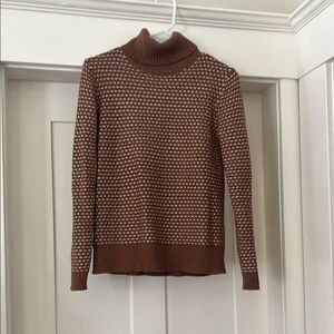 Brown Turtleneck Sweater